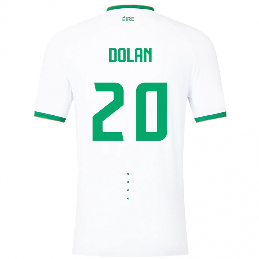 Niño Fútbol Camiseta Irlanda Ellen Dolan #20 Blanco 2ª Equipación 24-26