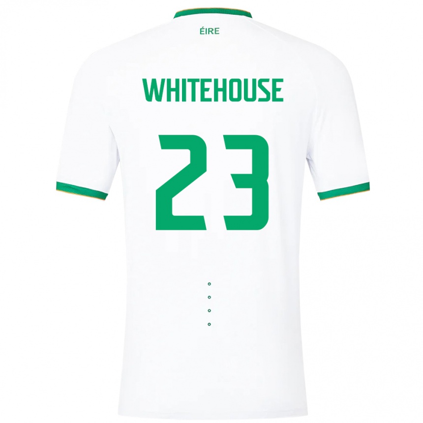 Niño Fútbol Camiseta Irlanda Sophie Whitehouse #23 Blanco 2ª Equipación 24-26