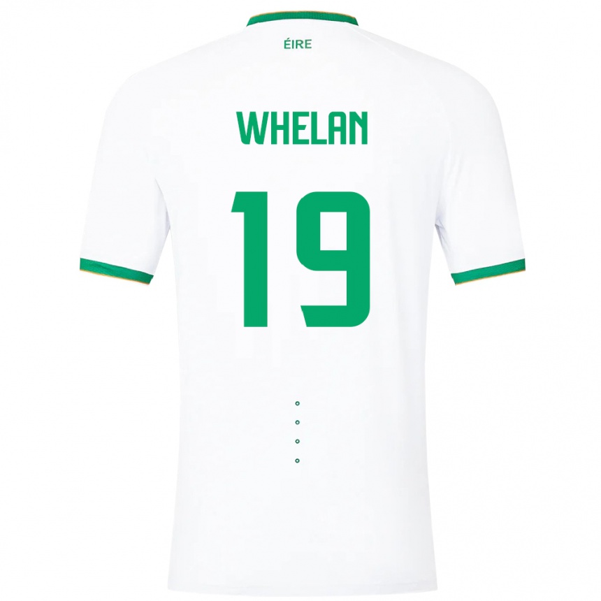 Niño Fútbol Camiseta Irlanda Emily Whelan #19 Blanco 2ª Equipación 24-26