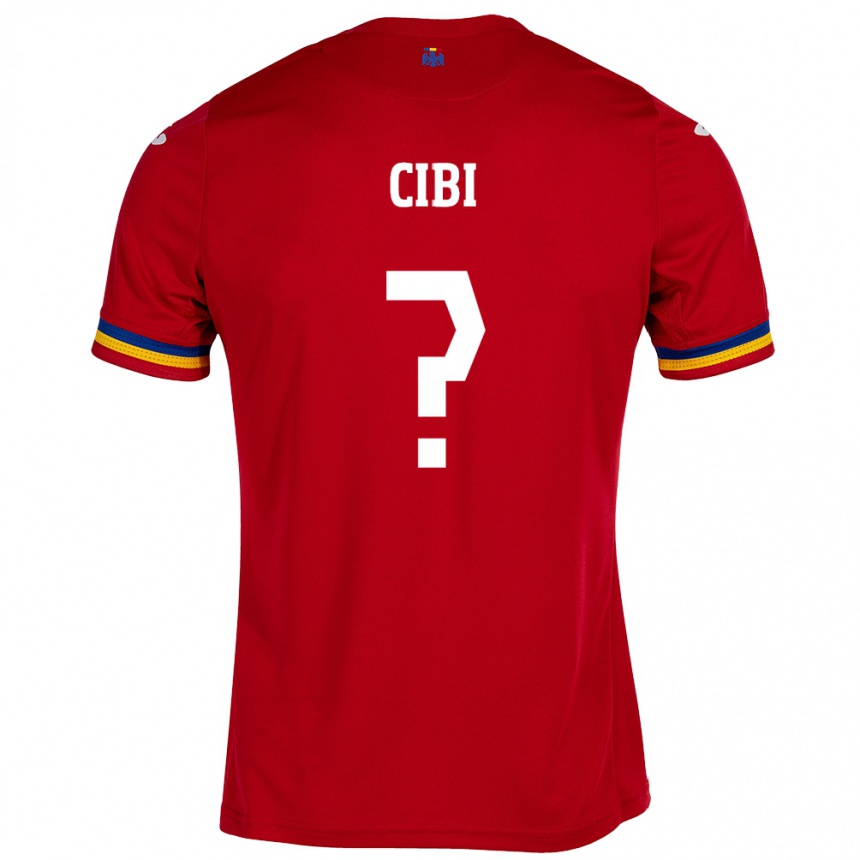 Niño Fútbol Camiseta Rumania Fabiano Cibi #0 Rojo 2ª Equipación 24-26