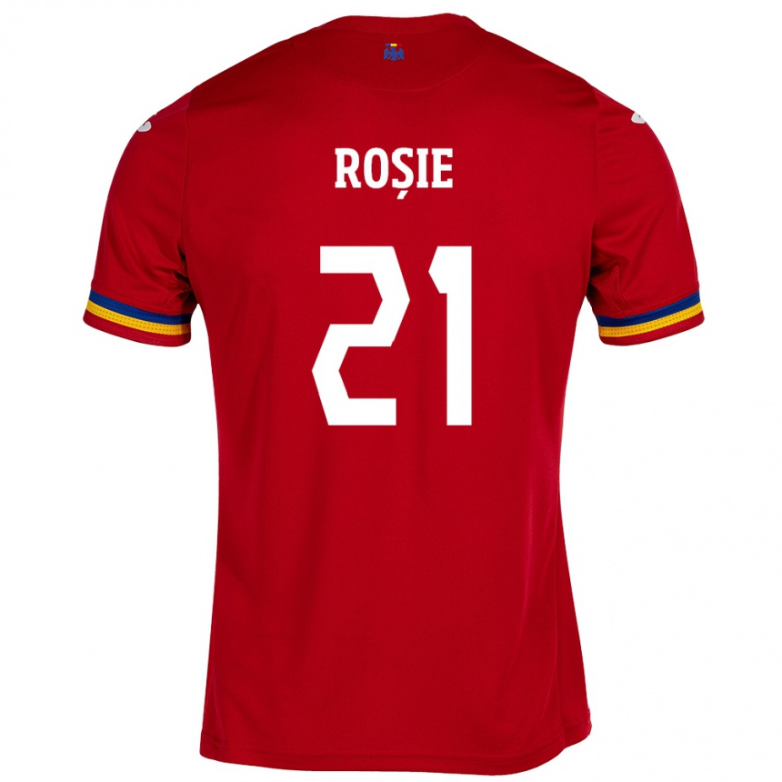 Niño Fútbol Camiseta Rumania Genoveva Roșie #21 Rojo 2ª Equipación 24-26