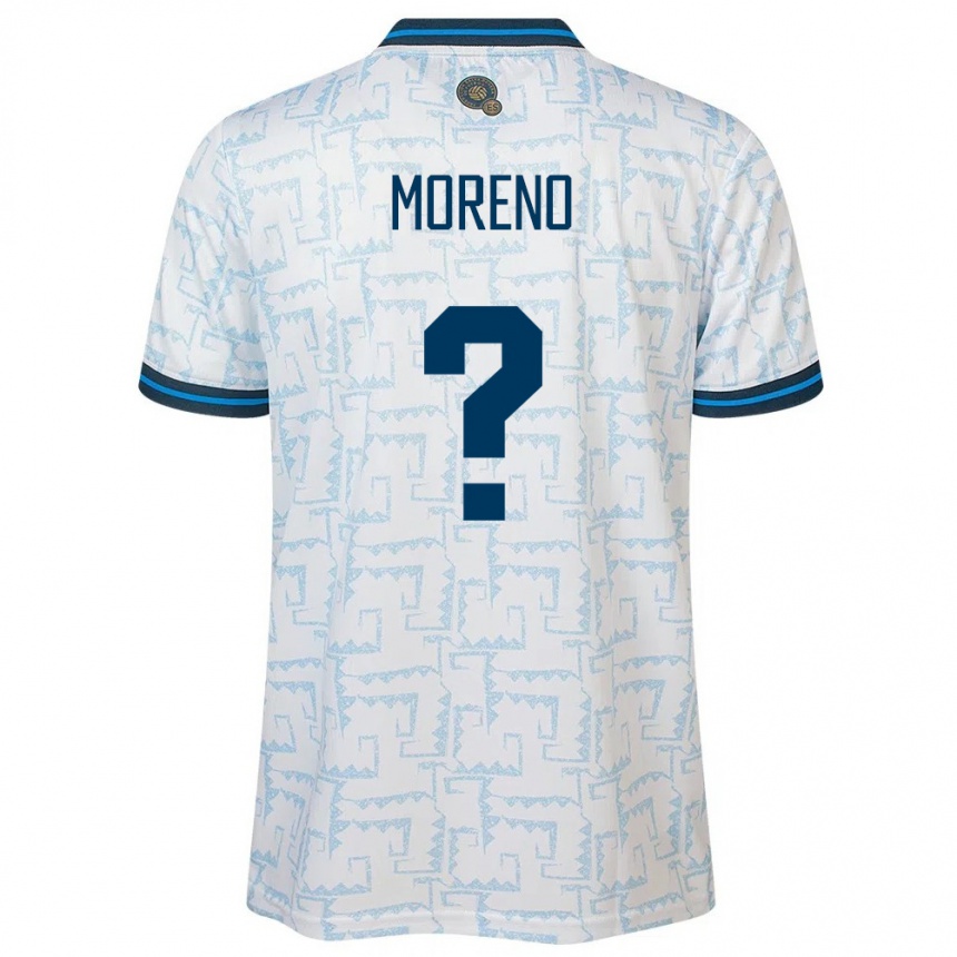 Niño Fútbol Camiseta El Salvador Amando Moreno #0 Blanco 2ª Equipación 24-26