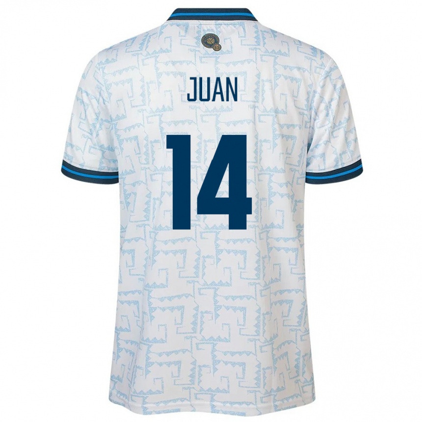 Niño Fútbol Camiseta El Salvador Juan Sánchez #14 Blanco 2ª Equipación 24-26