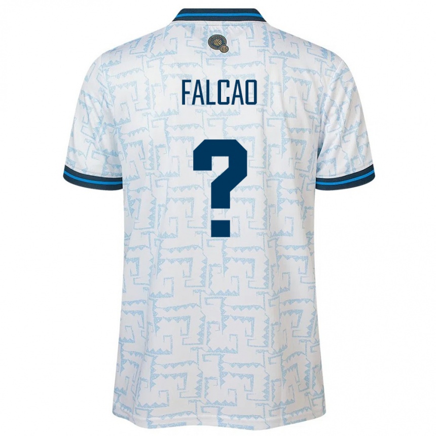 Niño Fútbol Camiseta El Salvador Kiano Falcao #0 Blanco 2ª Equipación 24-26