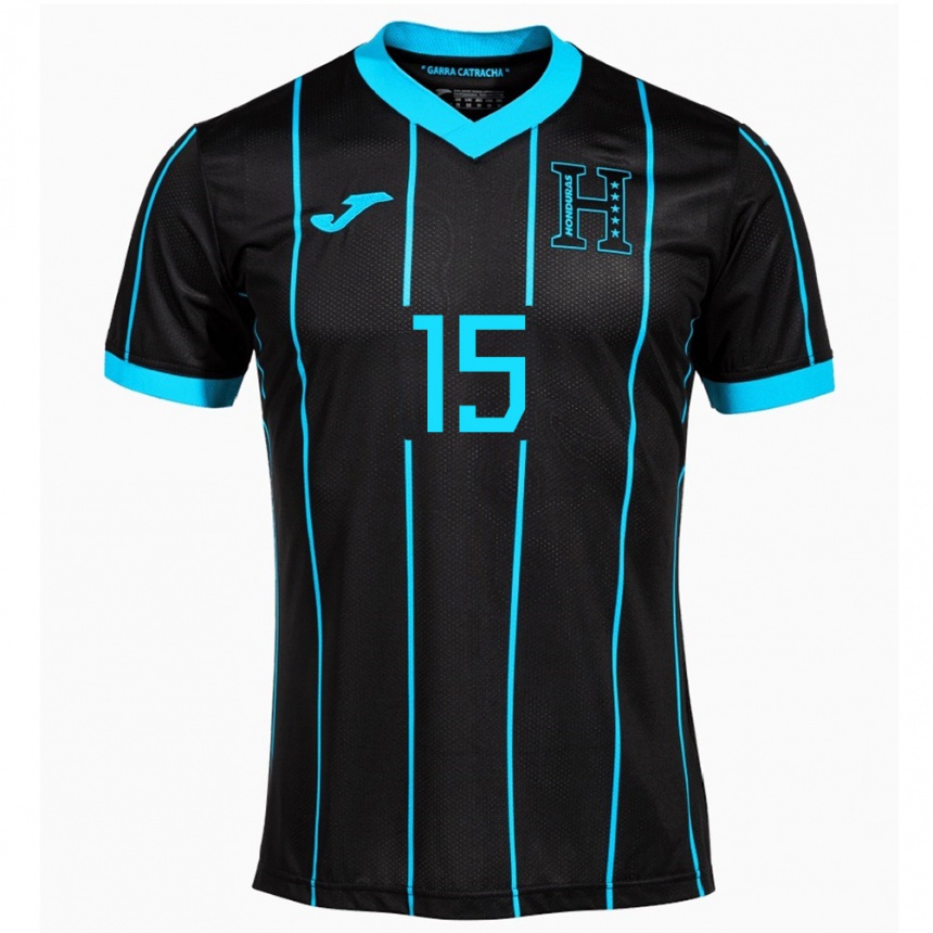 Niño Fútbol Camiseta Honduras Anfronit Tatum #15 Negro 2ª Equipación 24-26