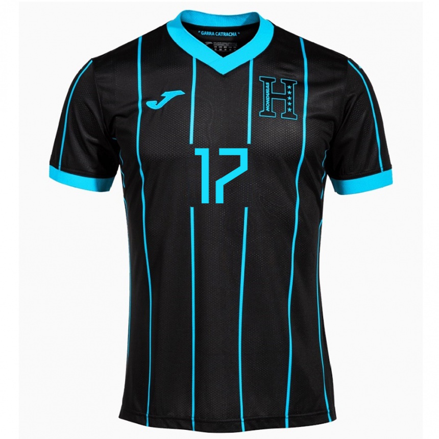 Niño Fútbol Camiseta Honduras Axel Maldonado #17 Negro 2ª Equipación 24-26