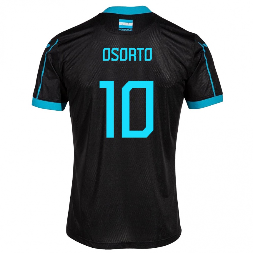 Niño Fútbol Camiseta Honduras Roberto Osorto #10 Negro 2ª Equipación 24-26