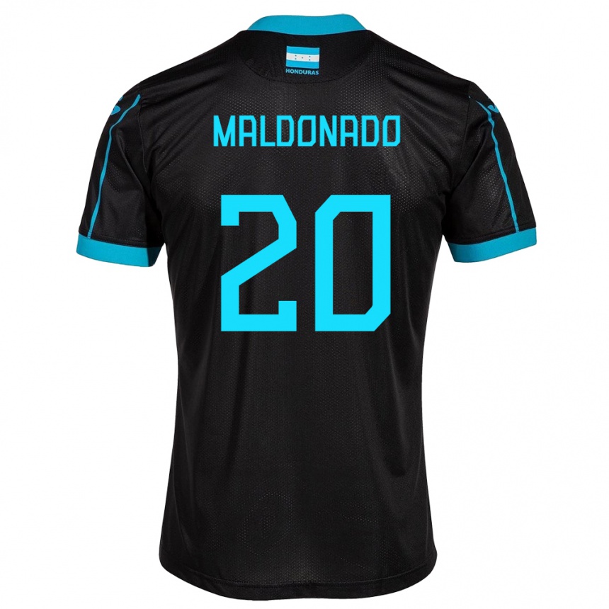 Niño Fútbol Camiseta Honduras Alessandro Maldonado #20 Negro 2ª Equipación 24-26