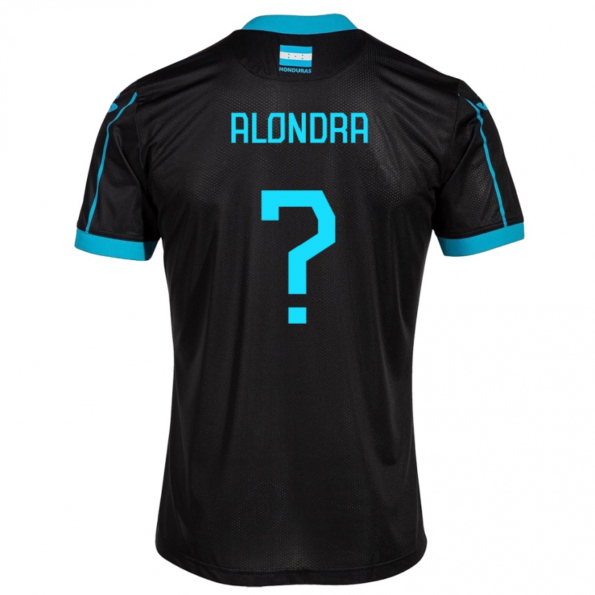 Niño Fútbol Camiseta Honduras Alondra Aguilar #0 Negro 2ª Equipación 24-26