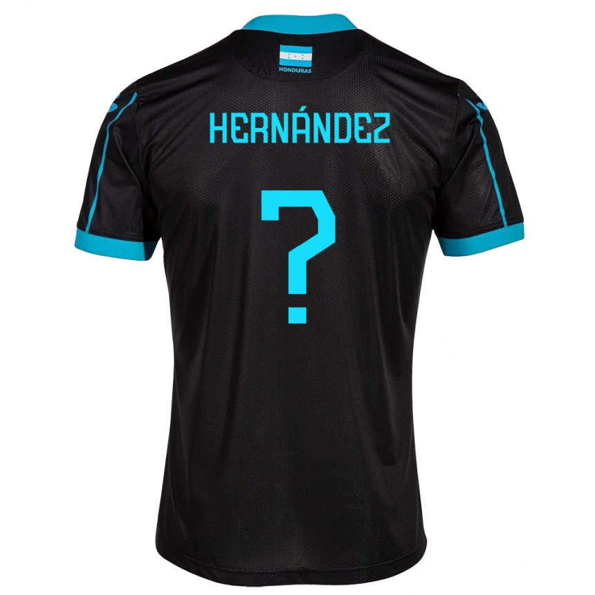 Niño Fútbol Camiseta Honduras Riccy Hernández #0 Negro 2ª Equipación 24-26