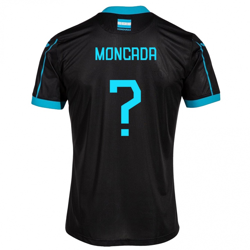 Niño Fútbol Camiseta Honduras Linda Moncada #0 Negro 2ª Equipación 24-26