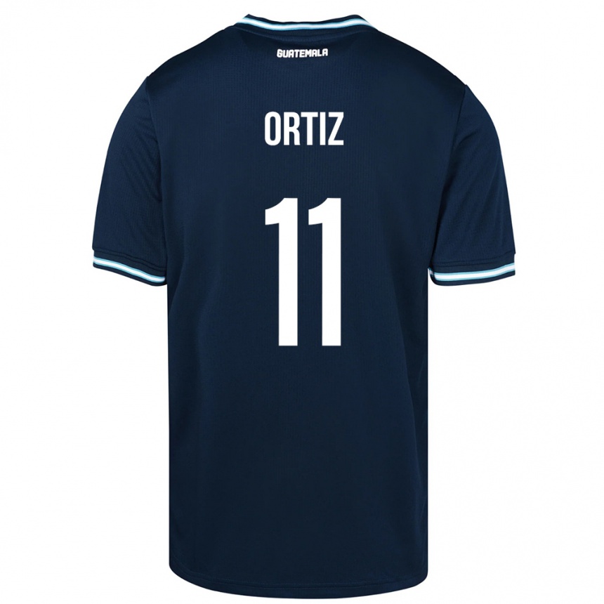 Niño Fútbol Camiseta Guatemala Andersson Ortiz #11 Azul 2ª Equipación 24-26