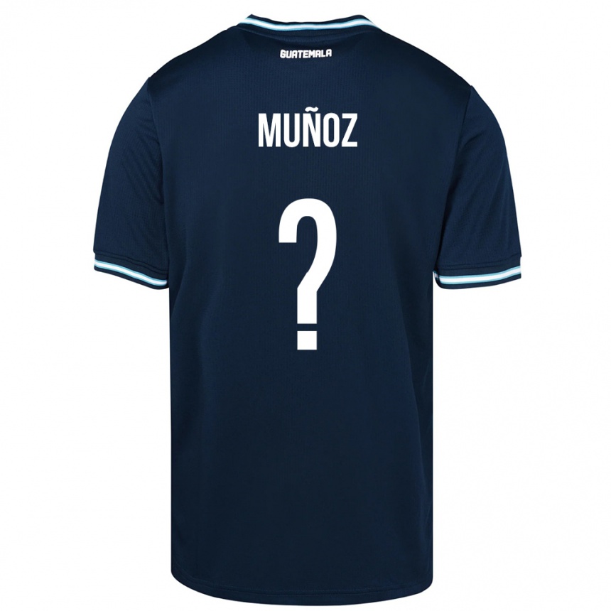 Niño Fútbol Camiseta Guatemala Rudy Muñoz #0 Azul 2ª Equipación 24-26