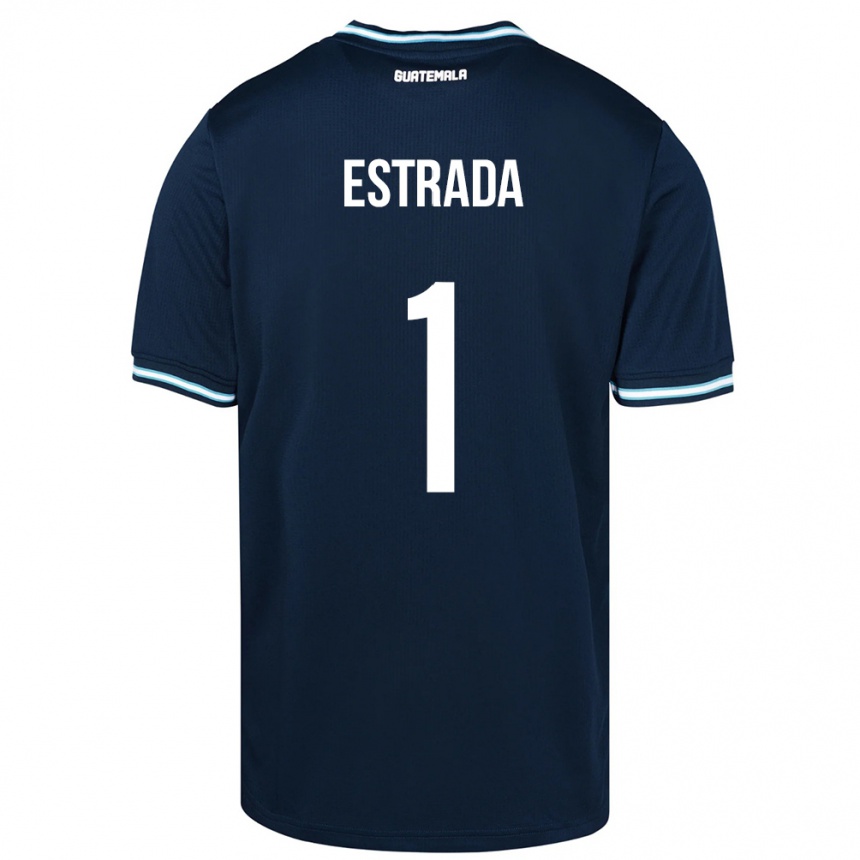Niño Fútbol Camiseta Guatemala Alexia Estrada #1 Azul 2ª Equipación 24-26