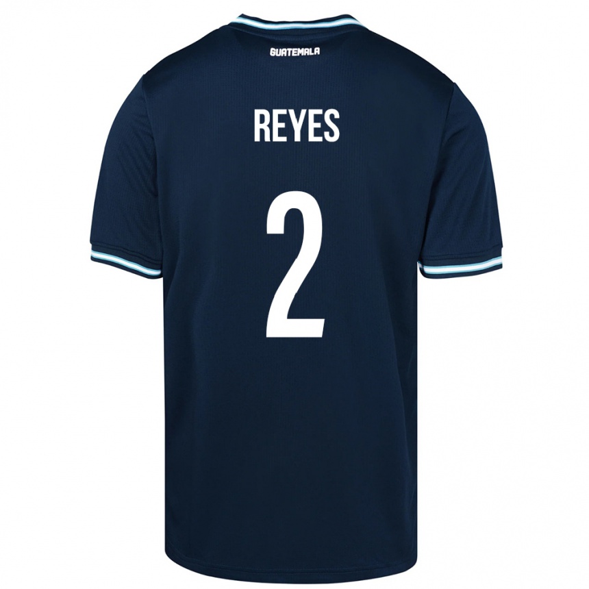 Niño Fútbol Camiseta Guatemala Samantha Reyes #2 Azul 2ª Equipación 24-26