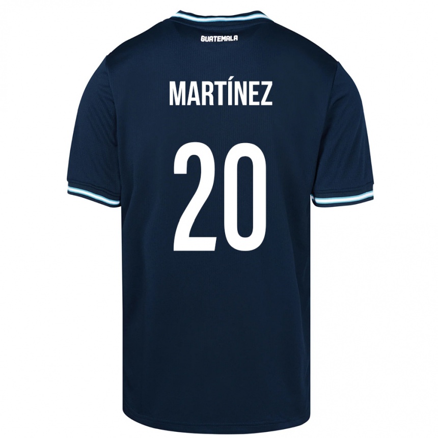 Niño Fútbol Camiseta Guatemala Ana Lucía Martínez #20 Azul 2ª Equipación 24-26