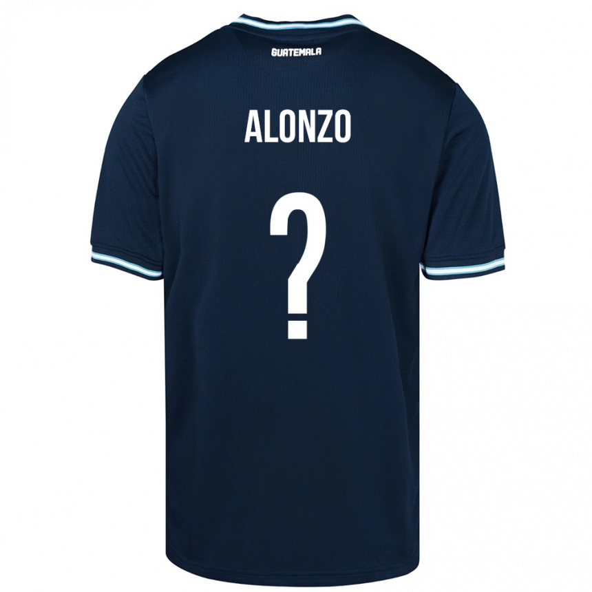 Niño Fútbol Camiseta Guatemala Anya Alonzo #0 Azul 2ª Equipación 24-26