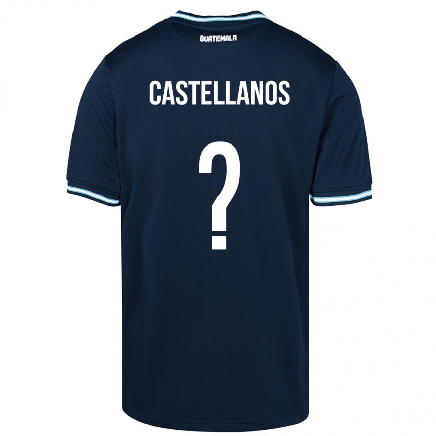 Niño Fútbol Camiseta Guatemala Jezmin Castellanos #0 Azul 2ª Equipación 24-26