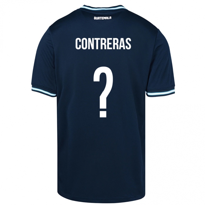 Niño Fútbol Camiseta Guatemala Betzael Contreras #0 Azul 2ª Equipación 24-26