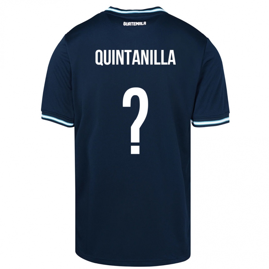 Niño Fútbol Camiseta Guatemala Anayelli Quintanilla #0 Azul 2ª Equipación 24-26