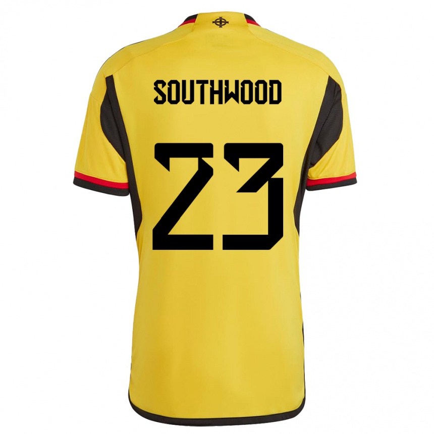 Niño Fútbol Camiseta Irlanda Del Norte Luke Southwood #23 Blanco 2ª Equipación 24-26