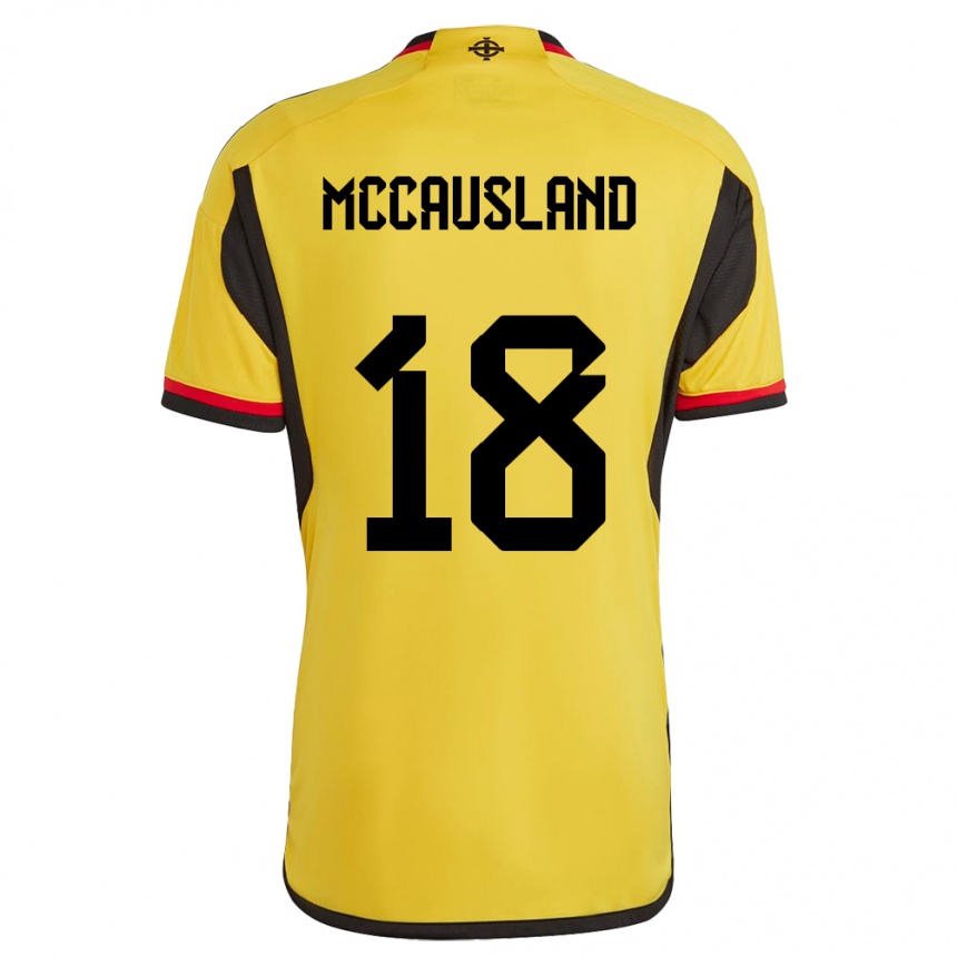 Niño Fútbol Camiseta Irlanda Del Norte Ross Mccausland #18 Blanco 2ª Equipación 24-26