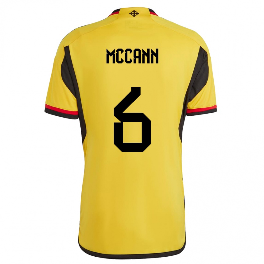 Niño Fútbol Camiseta Irlanda Del Norte Charlie Mccann #6 Blanco 2ª Equipación 24-26