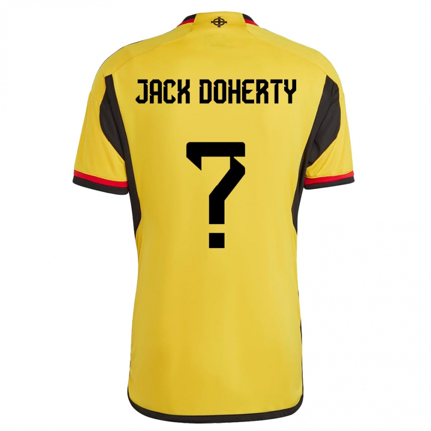 Niño Fútbol Camiseta Irlanda Del Norte Jack Doherty #0 Blanco 2ª Equipación 24-26