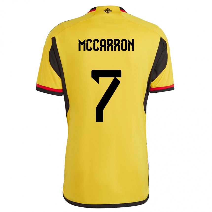 Niño Fútbol Camiseta Irlanda Del Norte Chloe Mccarron #7 Blanco 2ª Equipación 24-26