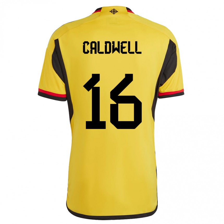 Niño Fútbol Camiseta Irlanda Del Norte Nadene Caldwell #16 Blanco 2ª Equipación 24-26