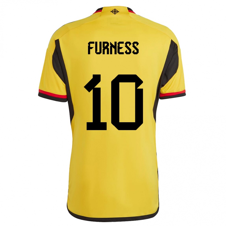 Niño Fútbol Camiseta Irlanda Del Norte Rachel Furness #10 Blanco 2ª Equipación 24-26