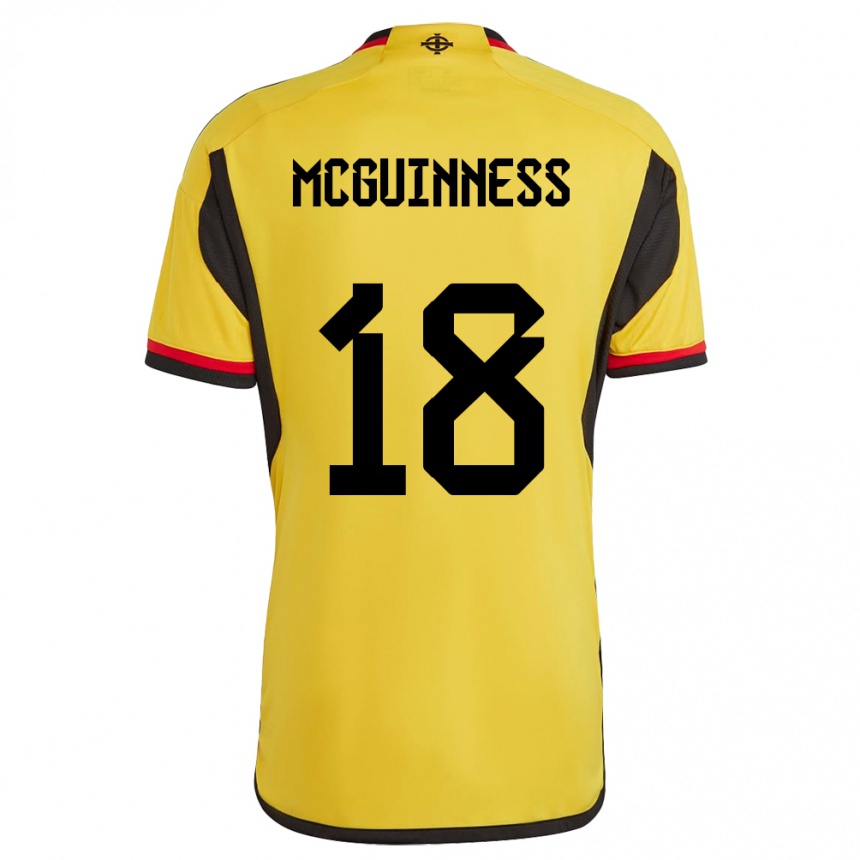 Niño Fútbol Camiseta Irlanda Del Norte Caitlin Mcguinness #18 Blanco 2ª Equipación 24-26