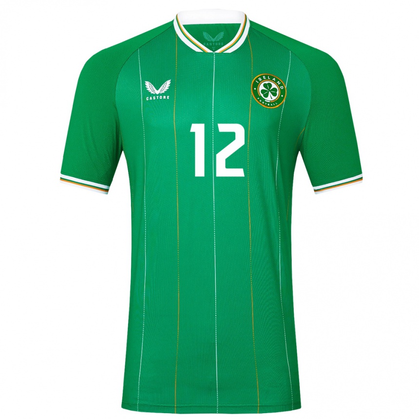 Hombre Fútbol Camiseta Irlanda Harry Nevin #12 Verde 1ª Equipación 24-26