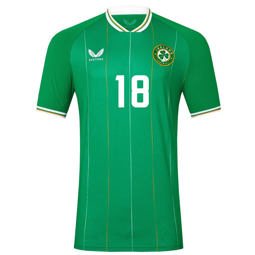 Hombre Fútbol Camiseta Irlanda Matthew Murray #18 Verde 1ª Equipación 24-26