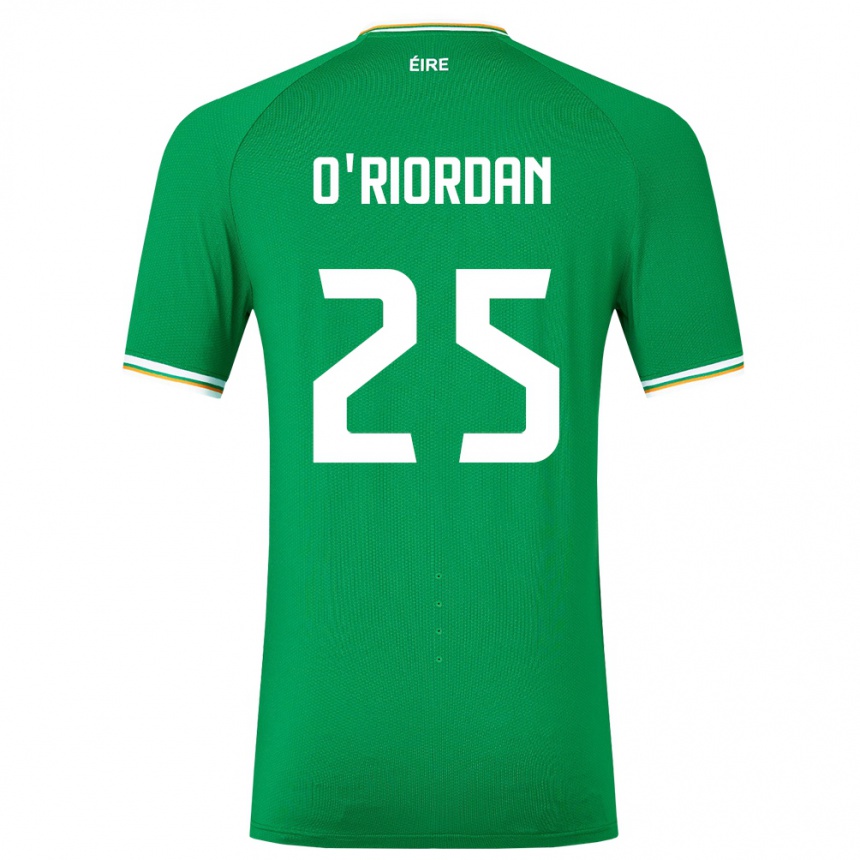 Hombre Fútbol Camiseta Irlanda Claire O'riordan #25 Verde 1ª Equipación 24-26