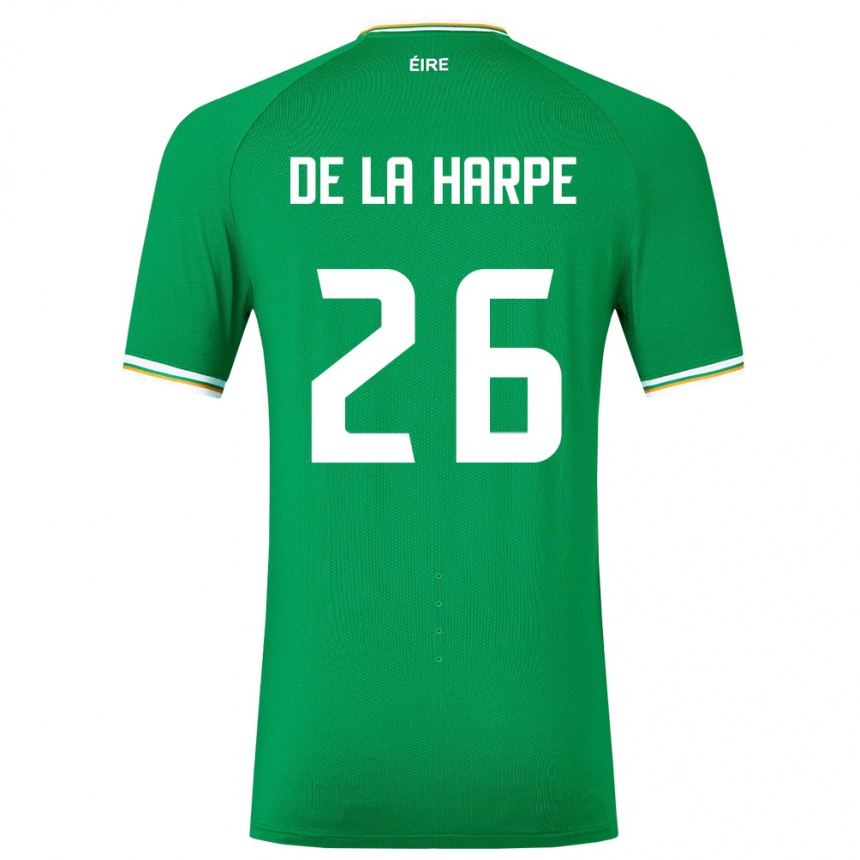 Hombre Fútbol Camiseta Irlanda Deborah-Anne De La Harpe #26 Verde 1ª Equipación 24-26