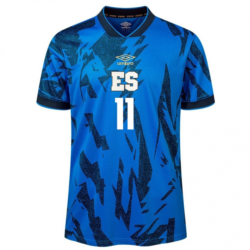 Hombre Fútbol Camiseta El Salvador Raúl Ávalos #11 Azul 1ª Equipación 24-26