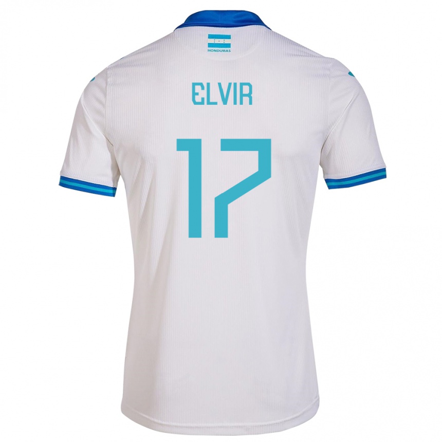 Hombre Fútbol Camiseta Honduras Samuel Elvir #17 Blanco 1ª Equipación 24-26