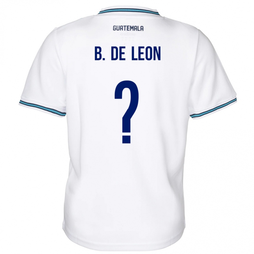 Hombre Fútbol Camiseta Guatemala Brandon De Leon #0 Blanco 1ª Equipación 24-26