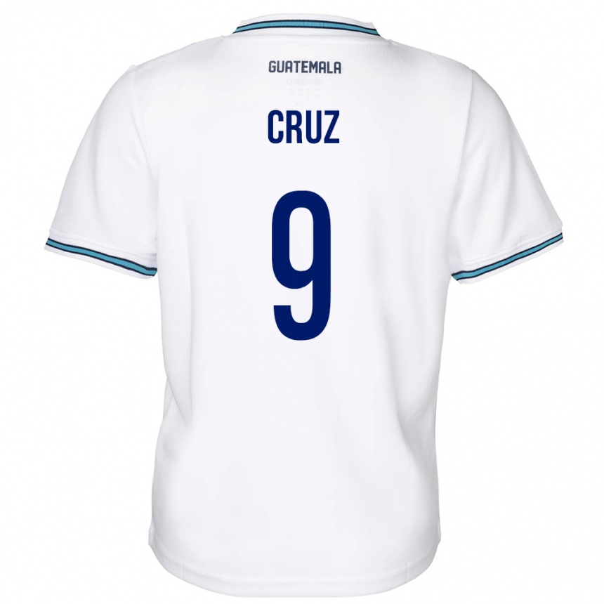 Hombre Fútbol Camiseta Guatemala Celsa Cruz #9 Blanco 1ª Equipación 24-26