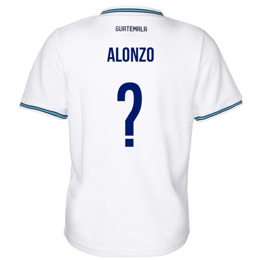 Hombre Fútbol Camiseta Guatemala Anya Alonzo #0 Blanco 1ª Equipación 24-26