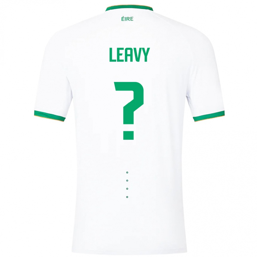 Hombre Fútbol Camiseta Irlanda Kian Leavy #0 Blanco 2ª Equipación 24-26