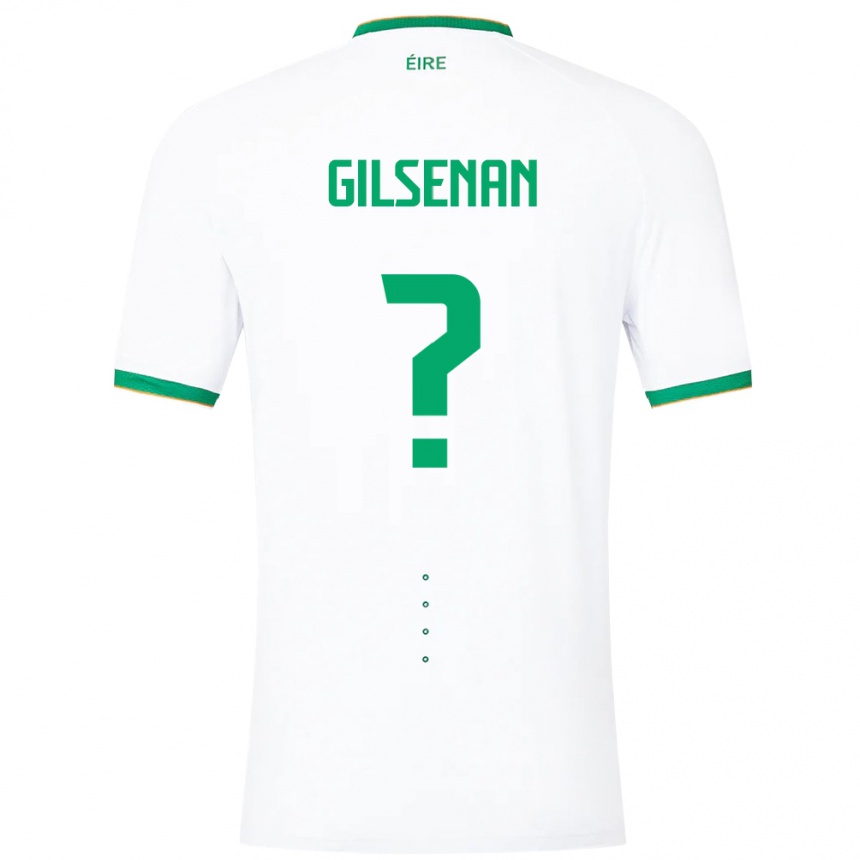 Hombre Fútbol Camiseta Irlanda Zak Gilsenan #0 Blanco 2ª Equipación 24-26