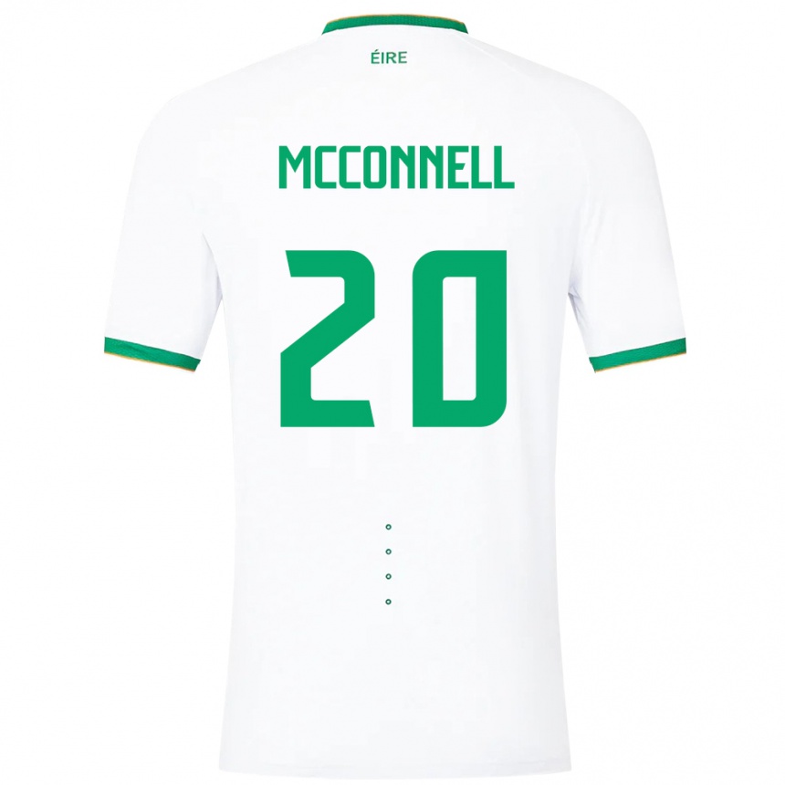 Hombre Fútbol Camiseta Irlanda Glenn Mcconnell #20 Blanco 2ª Equipación 24-26