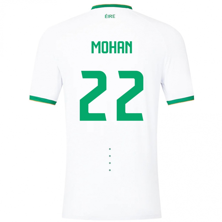 Hombre Fútbol Camiseta Irlanda Stephen Mohan #22 Blanco 2ª Equipación 24-26