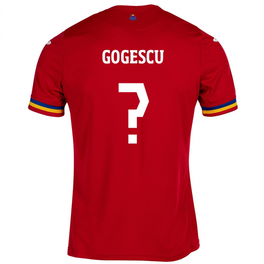 Hombre Fútbol Camiseta Rumania George Gogescu #0 Rojo 2ª Equipación 24-26