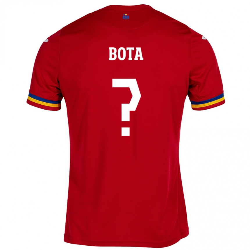 Hombre Fútbol Camiseta Rumania Alexandru Bota #0 Rojo 2ª Equipación 24-26