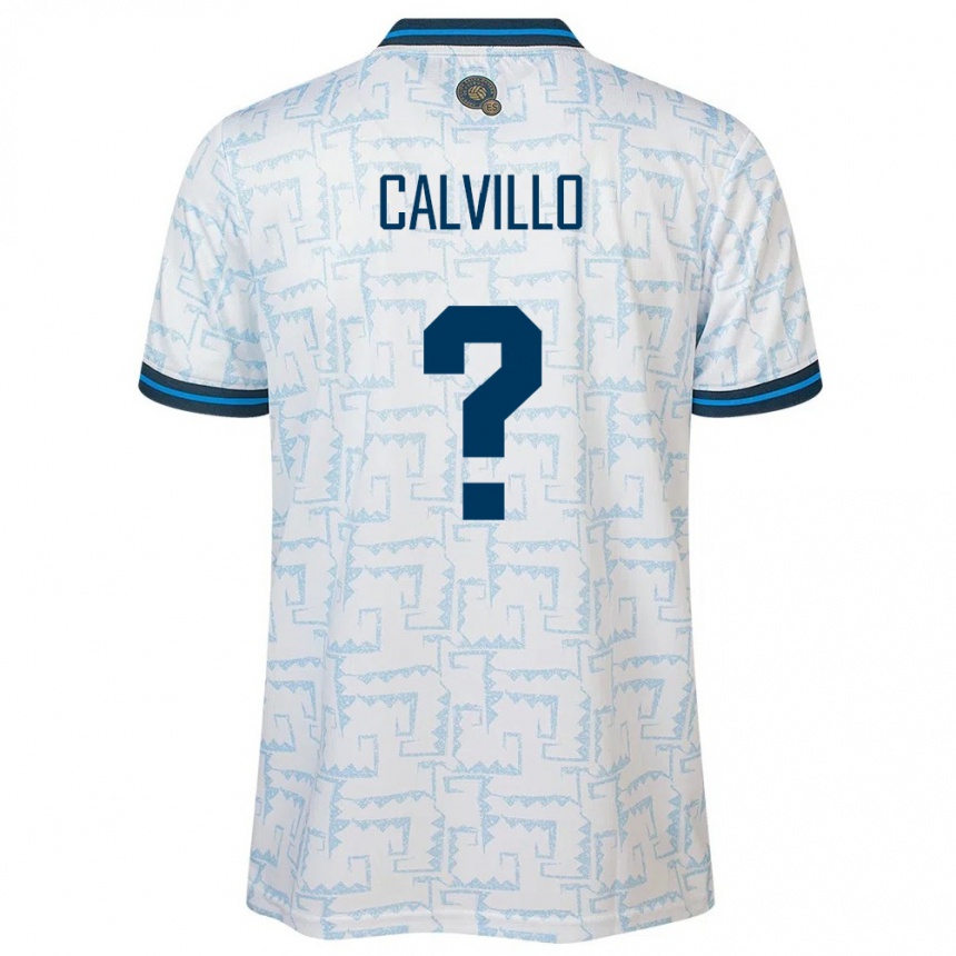 Hombre Fútbol Camiseta El Salvador Eric Calvillo #0 Blanco 2ª Equipación 24-26