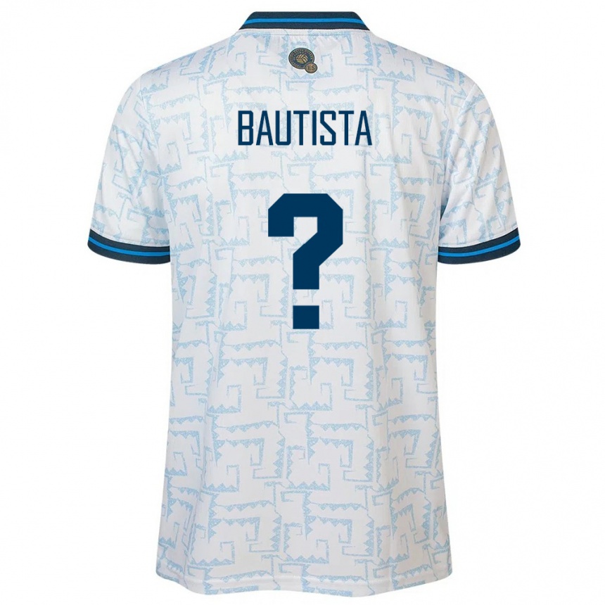 Hombre Fútbol Camiseta El Salvador Ezequiel Bautista #0 Blanco 2ª Equipación 24-26