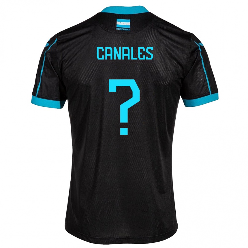 Hombre Fútbol Camiseta Honduras Cristian Canales #0 Negro 2ª Equipación 24-26